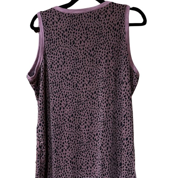 Evaless Purple / Black Cheetah Tank Top | XL - Picture 2 of 2